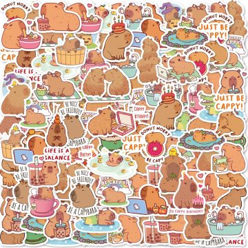 Cute Capibala Graffiti Stickers for Notebook, Diary, Guitar, Suitcase
