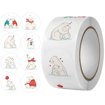 Polar Bear Animal Party Stickers DIY Kawaii Decor Stationery