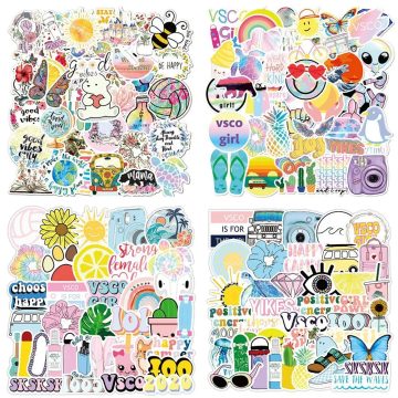 Cute Cartoon Stickers for Notebook, Luggage, Laptop, Phone