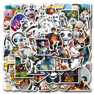 Wild Robot Movie Stickers - Funny Adventure Cartoon Decals