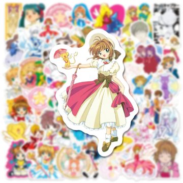 Card Captor Sakura Magic Anime Stickers - Funny Decals for Luggage Laptop Guitar Bike