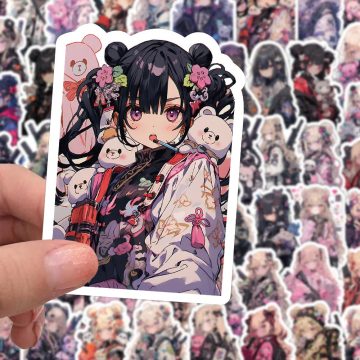 ACGN Military Girl Stickers - Cool Cartoon Decals for Car & Skateboard