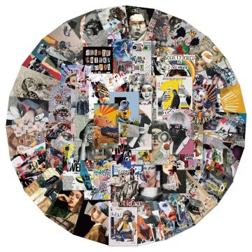 Pop Art Retro Collage Poster Stickers - Graffiti Decals for Luggage Fridge Phone
