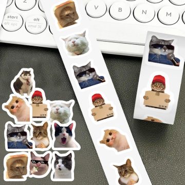 Cartoon Cat Stickers for Phone, Laptop, and Notebooks