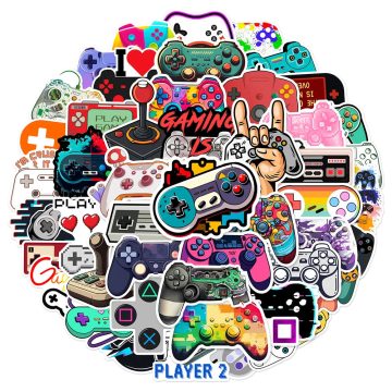 Retro Gamepad Graffiti Stickers - Vintage Video Game Decals