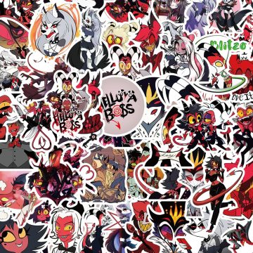 HELLUVA Boss Anime Waterproof Stickers - Laptop, Notebook & Suitcase Decals