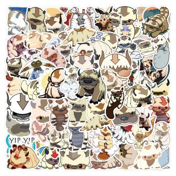 Avatar: The Last Airbender Stickers - Cute Appa Graffiti Decals for Tech & Vehicles