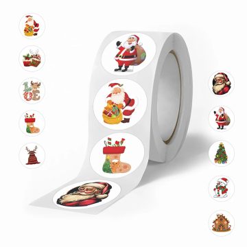Christmas Santa Claus Stickers for Laptop Notebook Phone Suitcase Kids Toy