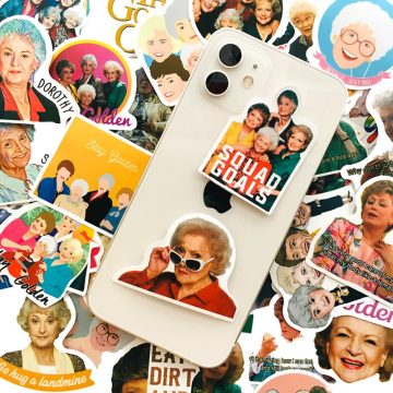Stay Golden Girl Waterproof Stickers for Snowboard Helmet Car
