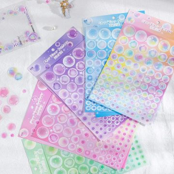 Colorful Bubble Dot Stickers Decorative Scrapbooking Stationery