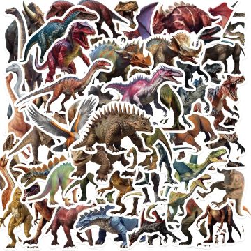 Jurassic Park Movie Dinosaur Stickers - Anime Animal Decals for Stationery Guitar