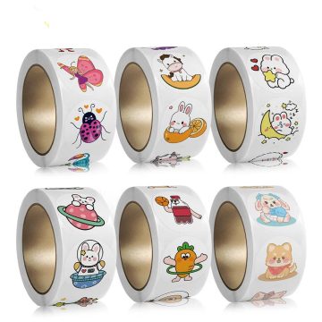 Kids Inspirational Animal Reward Stickers for Self-Adhesive Labels