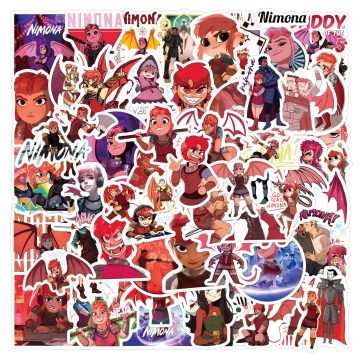 Nimona Fantasy Stickers - Animation Decals for Scrapbook & Skateboard