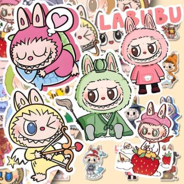 Labubu Character Sticker Pack – Kawaii Vinyl Decals for Kids, Teens, and Collectors